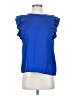 Shein Blue Sleeveless Blouse Size 4 - photo 1