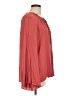 St. John's Bay 100% Rayon Red Long Sleeve Blouse Size L - photo 4
