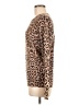 Equipment Animal Print Brown Wool Pullover Sweater Size M - photo 5