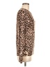 Equipment Animal Print Brown Wool Pullover Sweater Size M - photo 4