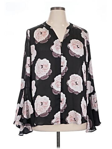 Tahari by ASL Long Sleeve Blouse (view 1)