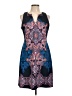 Taylor Paisley Blue Cocktail Dress Size 10 - photo 1