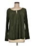 Faded Glory Green Long Sleeve Blouse Size M - photo 1