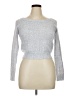 Jessica Simpson Metallic Silver Pullover Sweater Size XL - photo 1