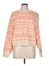 Divided by H&M 100% Acrylic Print Orange Ivory Pullover Sweater Size L - photo 1