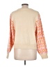 Divided by H&M 100% Acrylic Print Orange Ivory Pullover Sweater Size L - photo 2