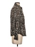 J.Crew Animal Print Brown Long Sleeve Blouse Size 2 - photo 4