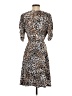 Sharagano Animal Print Brown Casual Dress Size 00 - photo 2