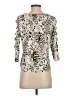 By & By Animal Print Ivory 3/4 Sleeve Blouse Size S - photo 2