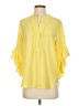 Vince Camuto 100% Polyester Yellow 3/4 Sleeve Blouse Size S - photo 1