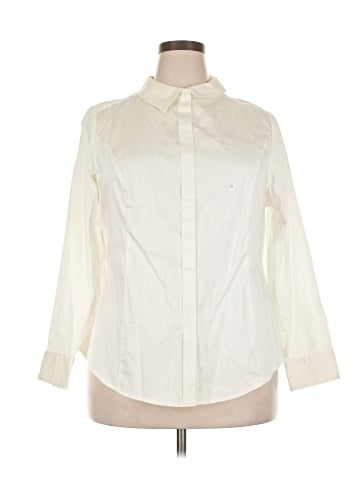 Lane Bryant Long Sleeve Button-Down Shirt (view 1)