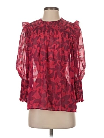 Joie 3/4 Sleeve Silk Top (view 1)