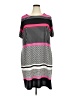 Catherines Houndstooth Pink Casual Dress Size 2X - photo 1