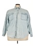 Assorted Brands 100% Cotton Blue Long Sleeve Button-Down Shirt Size 4X (estimated) - photo 1
