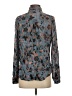 Peruvian Connection Print Teal Long Sleeve Blouse Size XXS (estimated) - photo 2