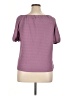 I.N. Studio Purple Short Sleeve Top Size XL - photo 2