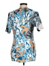 Patchington Blue Short Sleeve Blouse Size M - photo 2