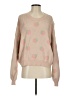 BB Dakota by Steve Madden Hearts Pink Pullover Sweater Size S - photo 1