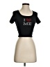 Shein Black Short Sleeve Top Size 2 - photo 1