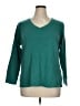 Isaac Mizrahi LIVE! 100% Cotton Teal Pullover Sweater Size XL - photo 1