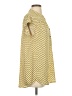 Carolina Belle 100% Polyester Polka Dots Yellow Short Sleeve Blouse Size S - photo 4