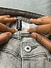 Divided by H&M Solid Gray Jeans Size 10 - photo 7