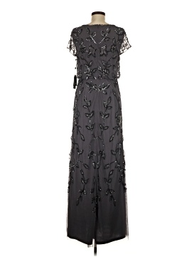 princess polly baby blue dress Adrianna Papell Stretch Taffeta Tuxedo Dress in Black main image 1