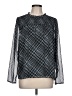 CeCe 100% Polyester Black Long Sleeve Blouse Size L - photo 1