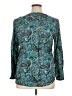 White Stag Paisley Teal Long Sleeve Blouse Size XL - photo 2