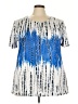 Unbranded Blue Short Sleeve Blouse Size 4X - photo 1
