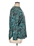 White Stag Paisley Teal Long Sleeve Blouse Size XL - photo 4
