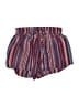 Tolani 100% Silk Chevron-herringbone Red Pink Shorts Size 24 waist (estimated) - photo 2
