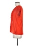 August Silk 100% Polyester Orange Short Sleeve Blouse Size M - photo 5