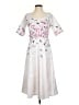 eShakti 100% Polyester White Cocktail Dress Size S - photo 1