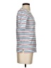 Talbots 100% Cotton Stripes White Short Sleeve T-Shirt Size XS - photo 4