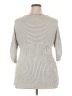 Max Studio Silver 3/4 Sleeve T-Shirt Size 2X - photo 2