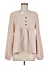 Shein 100% Polyester Tan Long Sleeve Blouse Size 6 - photo 1