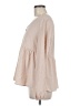 Shein 100% Polyester Tan Long Sleeve Blouse Size 6 - photo 5