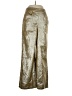 Unbranded 100% Polyester Metallic Gold Casual Pants Size S - photo 1