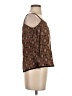 Daytrip 100% Rayon Brown 3/4 Sleeve Blouse Size S - photo 4