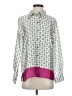 Zara Print Green Long Sleeve Blouse Size S - photo 1