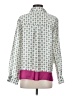 Zara Print Green Long Sleeve Blouse Size S - photo 2