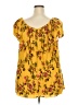Torrid 100% Rayon Yellow Sleeveless Blouse Size 3X Plus (3) - photo 2