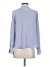 Ann Taylor LOFT 100% Polyester Blue Long Sleeve Blouse Size XS - photo 2