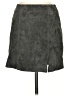 Blank NYC 100% Leather Solid Gray Leather Skirt Size 26 waist - photo 1
