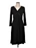 BCBG Paris Solid Black Casual Dress Size L - photo 1
