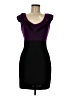 Bebop Color Block Purple Cocktail Dress Size M - photo 1