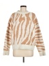 MNG Animal Print Tan Pullover Sweater Size M - photo 1