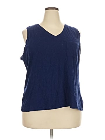 a.n.a. A New Approach Sleeveless T-Shirt (view 1)