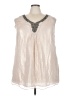 Alfani 100% Polyester Silver Sleeveless Blouse Size 20W - photo 1
